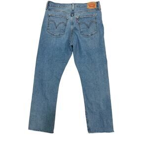 Levi's W 31 L 28 wedgie straight button fly stretch blue jean J 3354